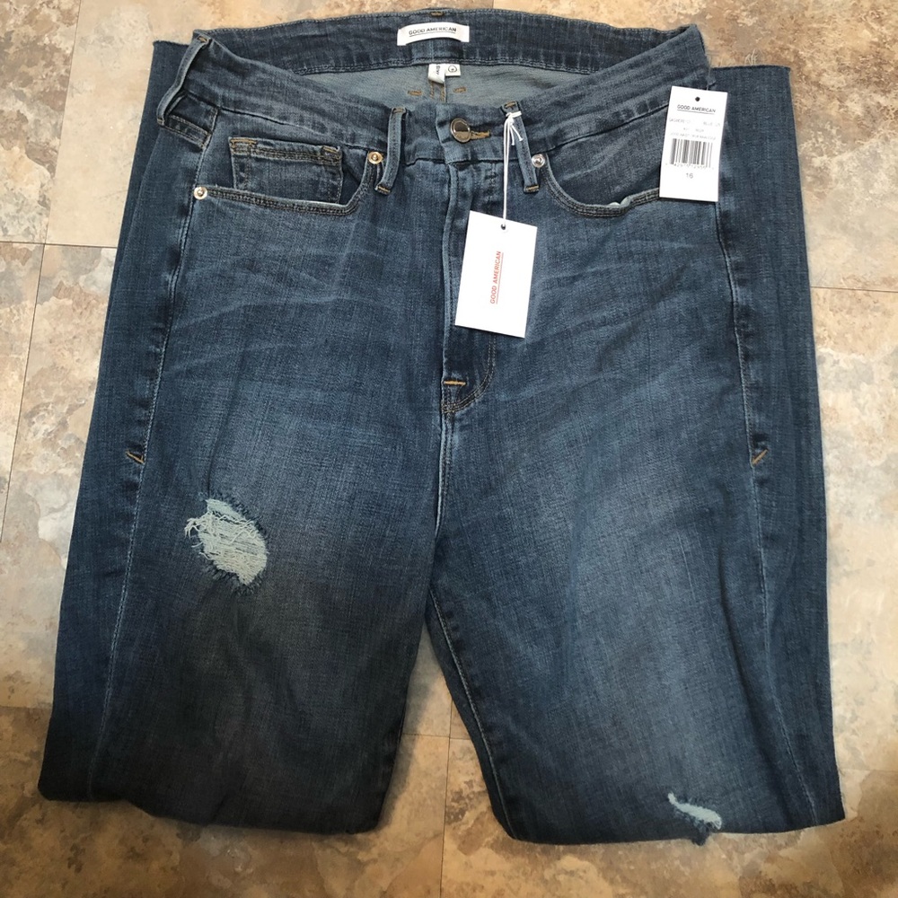 Good American crop jeans